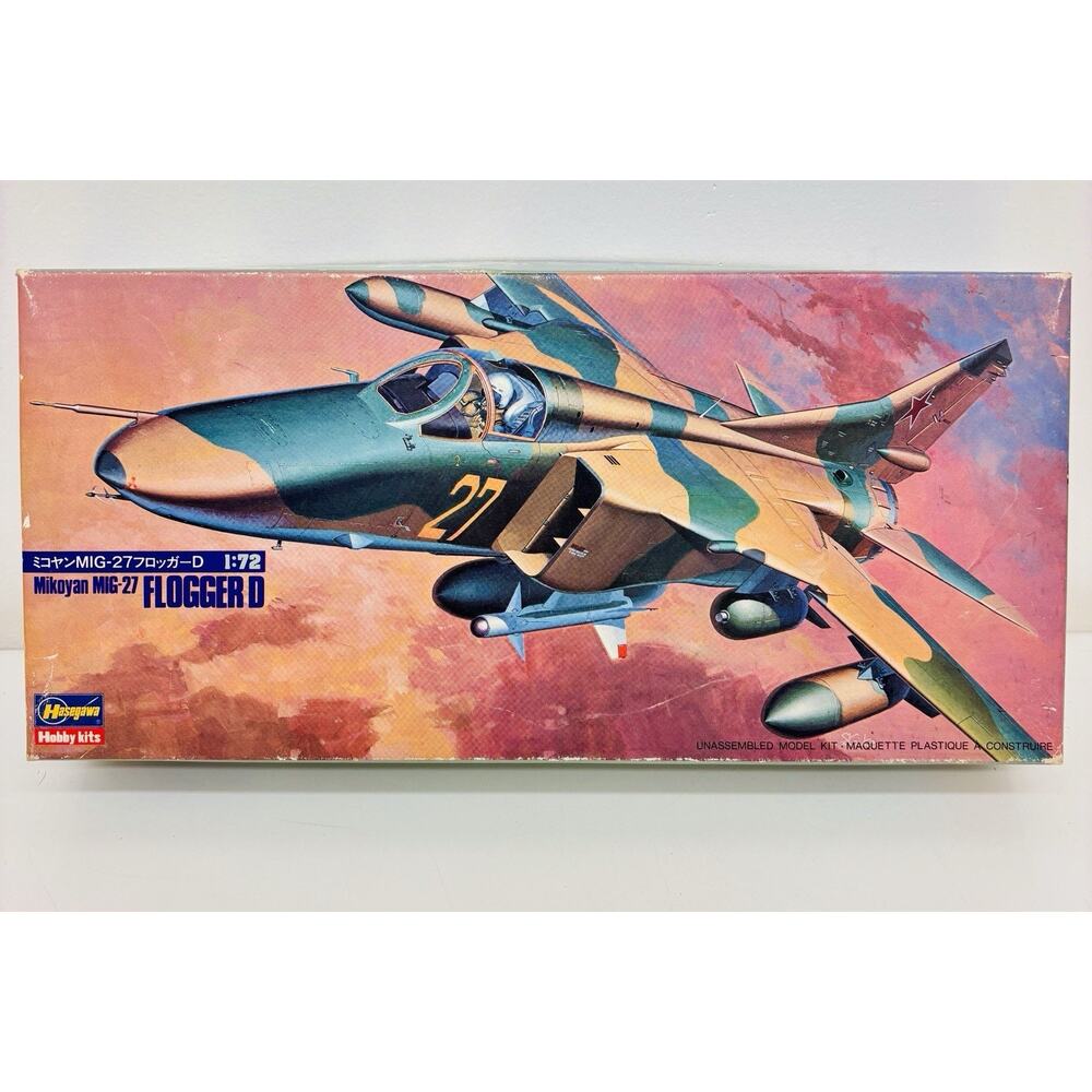 Hasegawa Mikoyan MiG-27 Flogger D 1:72 Model Kit 712 Complete
